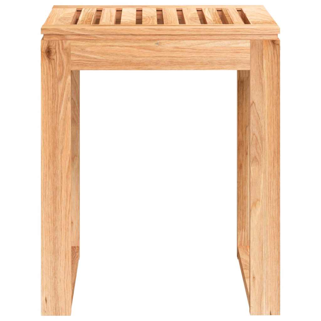 vidaXL Badrumspall 40x30x46 cm massivt valnötsträ