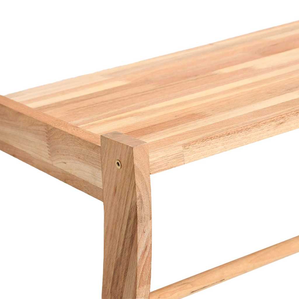 vidaXL Handdukshylla 60x25,5x49 cm massivt valnötsträ