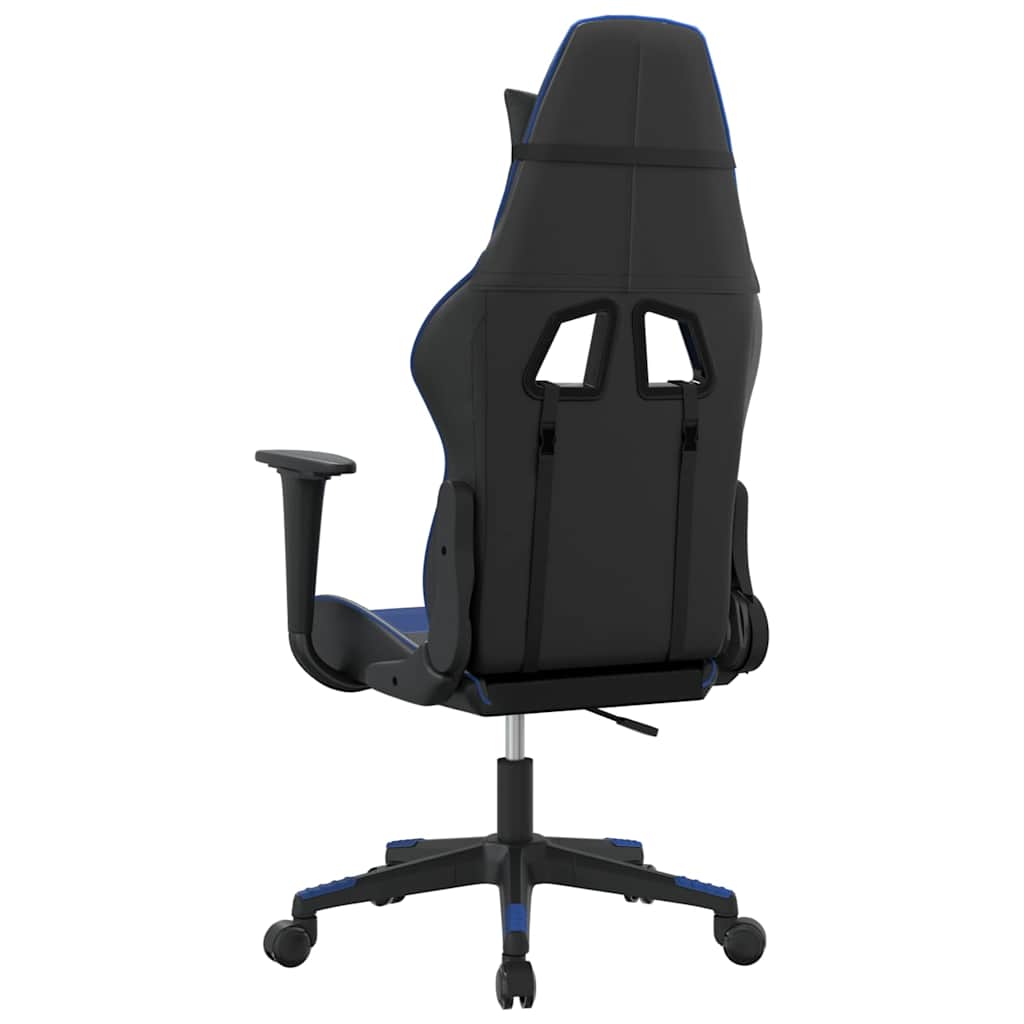 vidaXL Gamingstol svart och blå konstläder