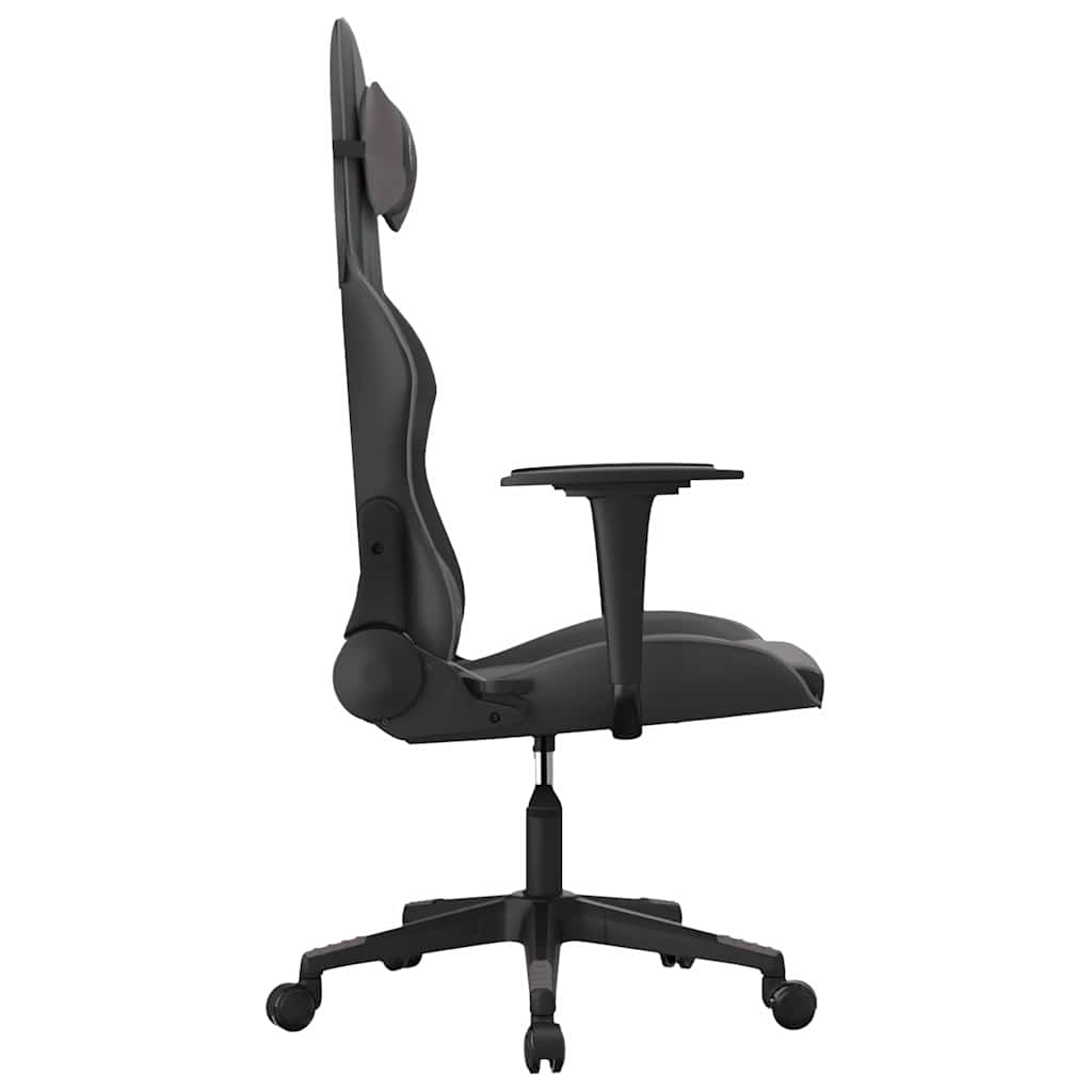 vidaXL Gamingstol svart och grå konstläder