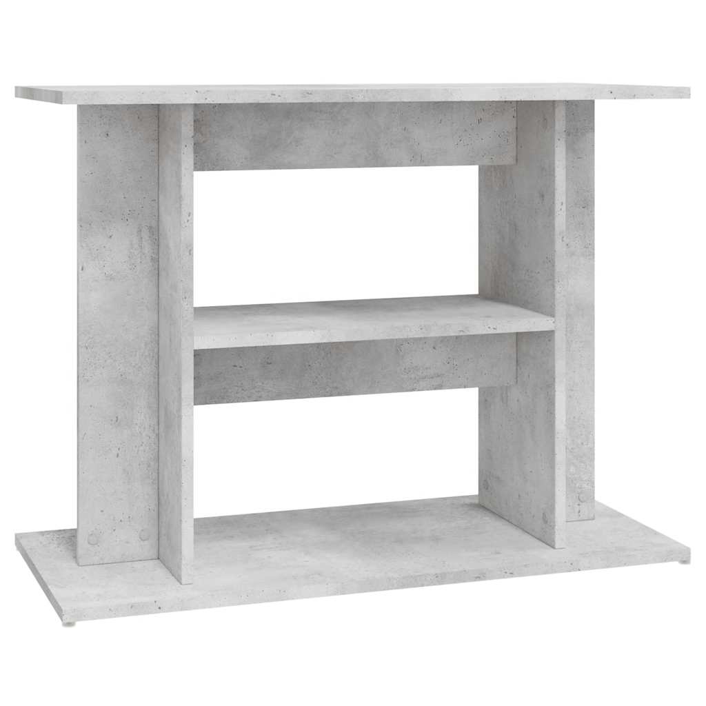 vidaXL Akvariestativ betong grå 80x35x60 cm konstruerat trä