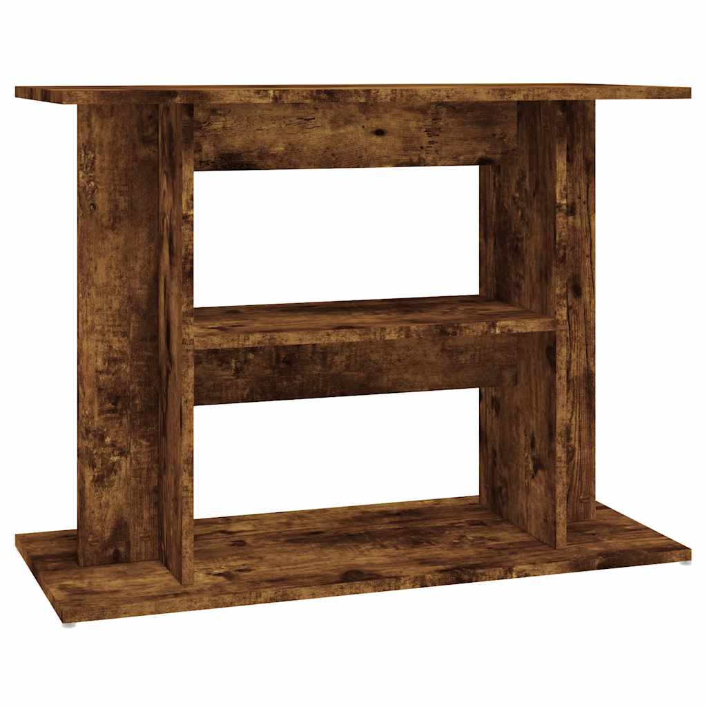 vidaXL Akvariestativ rökt ek 80x35x60 cm konstruerat trä