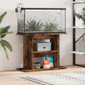 vidaXL Akvariestativ rökt ek 80x35x60 cm konstruerat trä