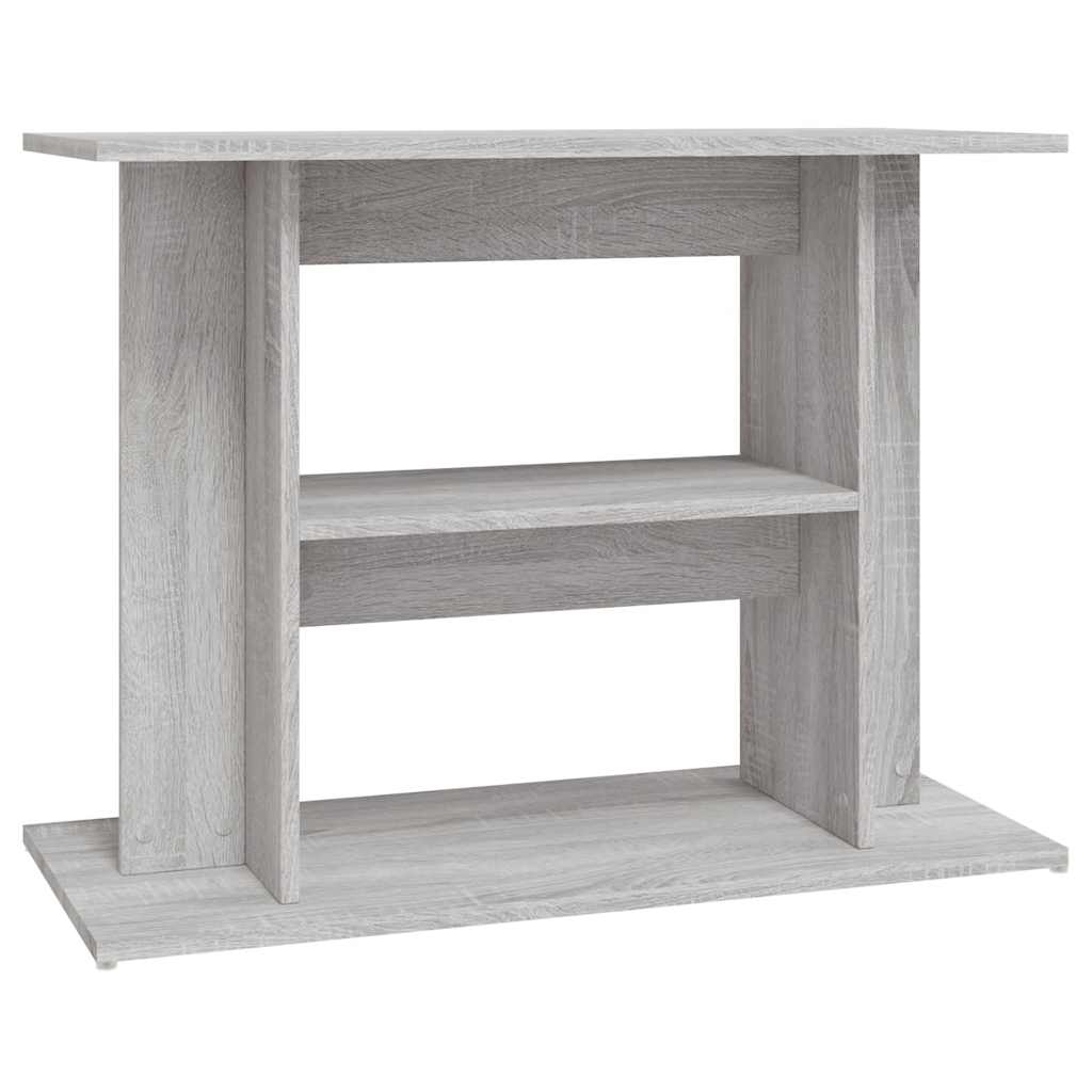 vidaXL Akvariestativ grå Sonoma 80x35x60 cm konstruerat trä