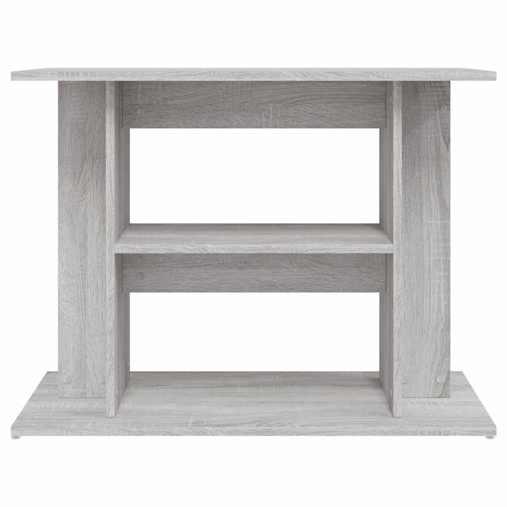 vidaXL Akvariestativ grå Sonoma 80x35x60 cm konstruerat trä