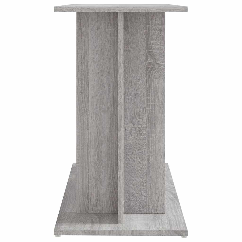 vidaXL Akvariestativ grå Sonoma 80x35x60 cm konstruerat trä