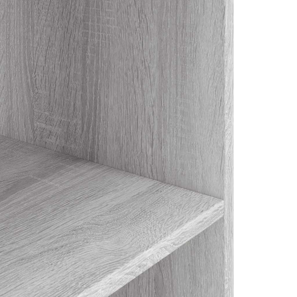 vidaXL Akvariestativ grå Sonoma 80x35x60 cm konstruerat trä