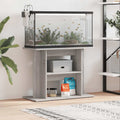 vidaXL Akvariestativ grå Sonoma 80x35x60 cm konstruerat trä