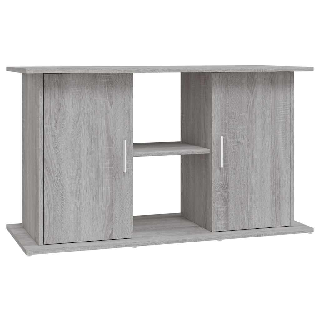 vidaXL Akvariebänk grå sonoma 101x41x58 cm konstruerat trä