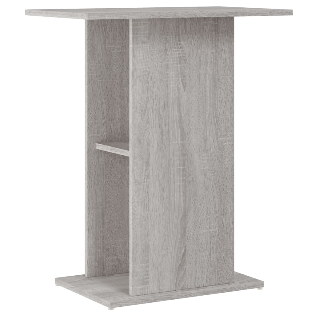 vidaXL Akvariebänk grå sonoma 60,5x36x72,5 cm konstruerat trä