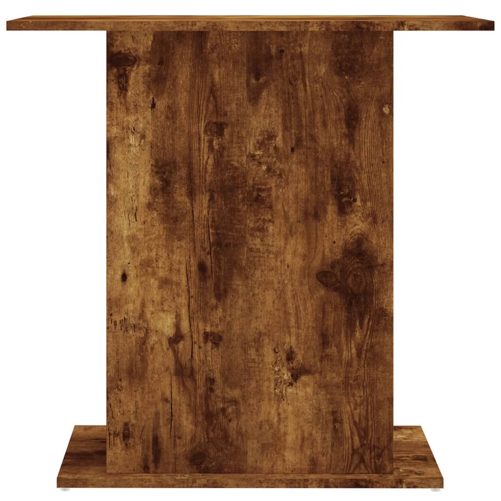 vidaXL Akvariebänk rökfärgad ek 75x36x72,5 cm konstruerat trä