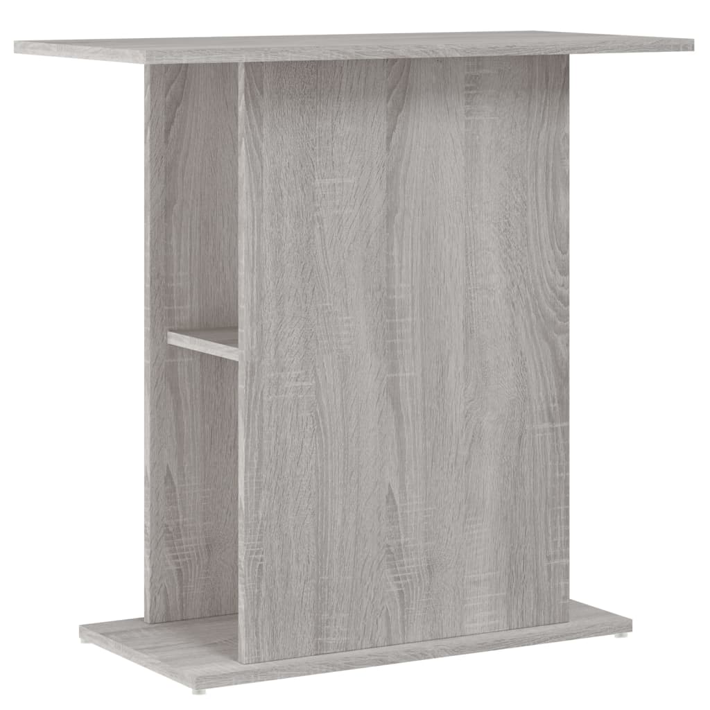 vidaXL Akvariebänk grå sonoma 75x36x72,5 cm konstruerat trä