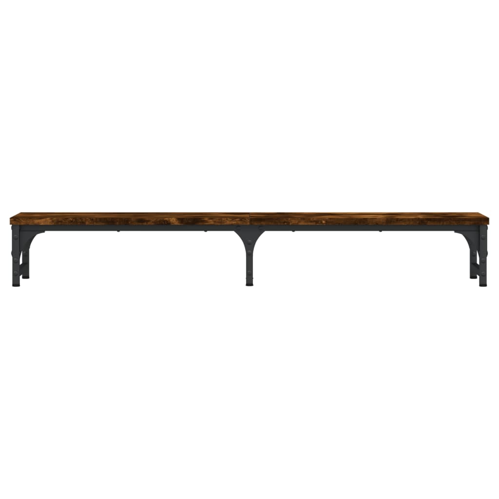 vidaXL Skärmställ rökfärgad ek 105x23x15,5 cm konstruerat trä