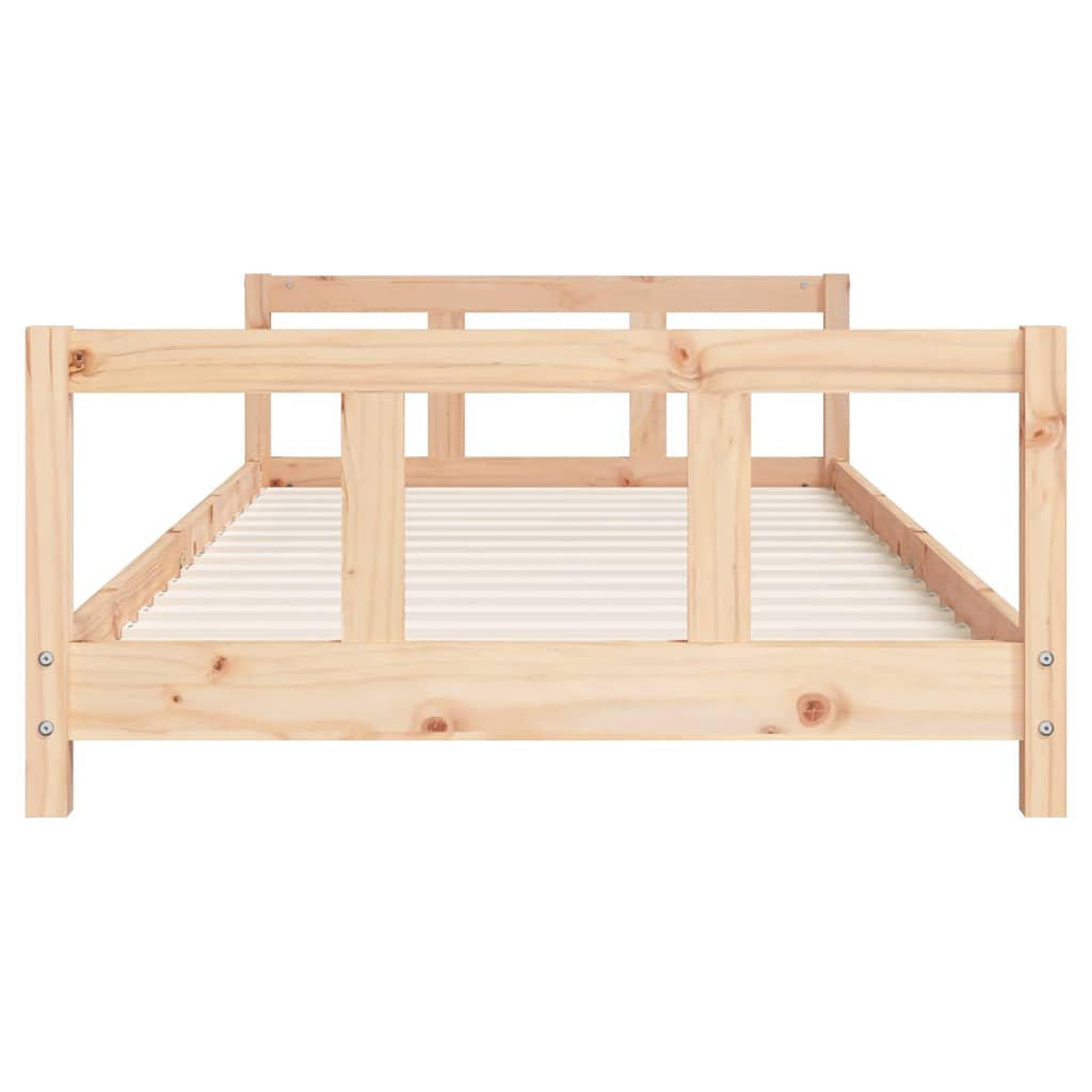 vidaXL Sängram för barnsäng 90x200 cm massiv furu