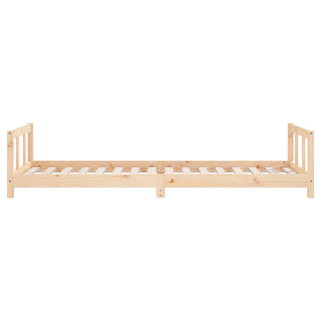vidaXL Sängram för barnsäng 90x200 cm massiv furu
