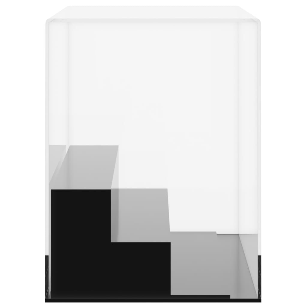 vidaXL Akryllåda transparent 25x12x16 cm