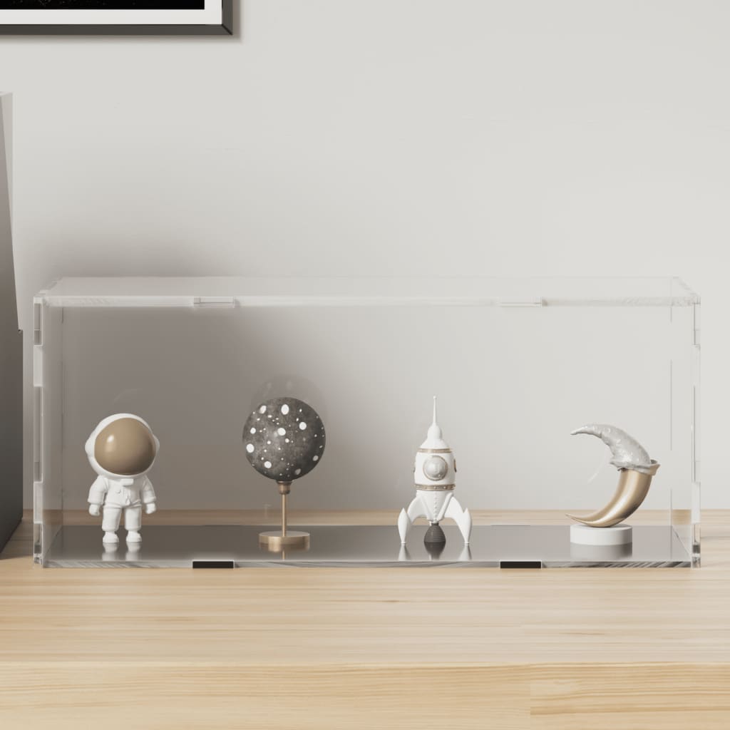 vidaXL Displaylåda transparent 34x16x14 cm akryl