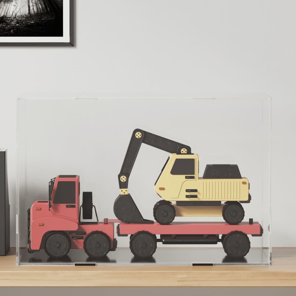 vidaXL Displaylåda transparent 56x36x37 cm akryl