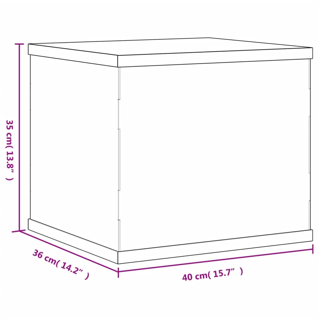 vidaXL Displaylåda transparent 40x36x35 cm akryl