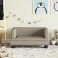 vidaXL Barnsoffa cappuccino 60x40x30 cm konstläder