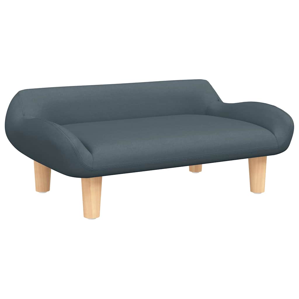 vidaXL Barnsoffa mörkgrå 70x40x24 cm tyg