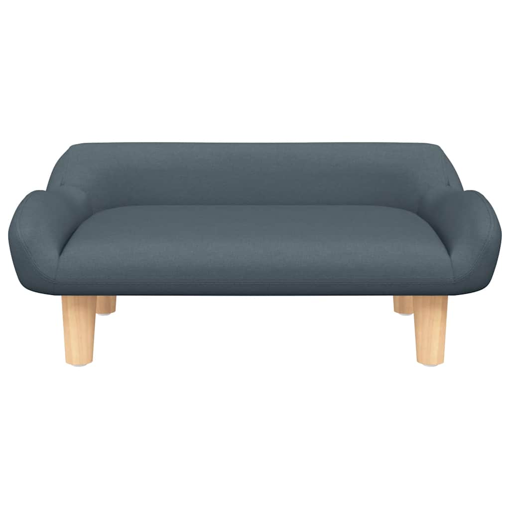 vidaXL Barnsoffa mörkgrå 70x40x24 cm tyg