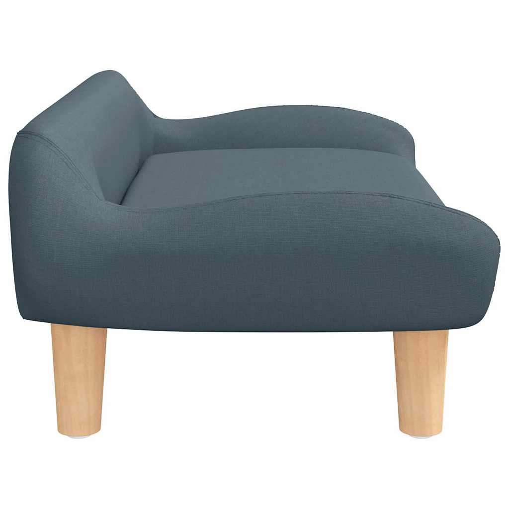 vidaXL Barnsoffa mörkgrå 70x40x24 cm tyg