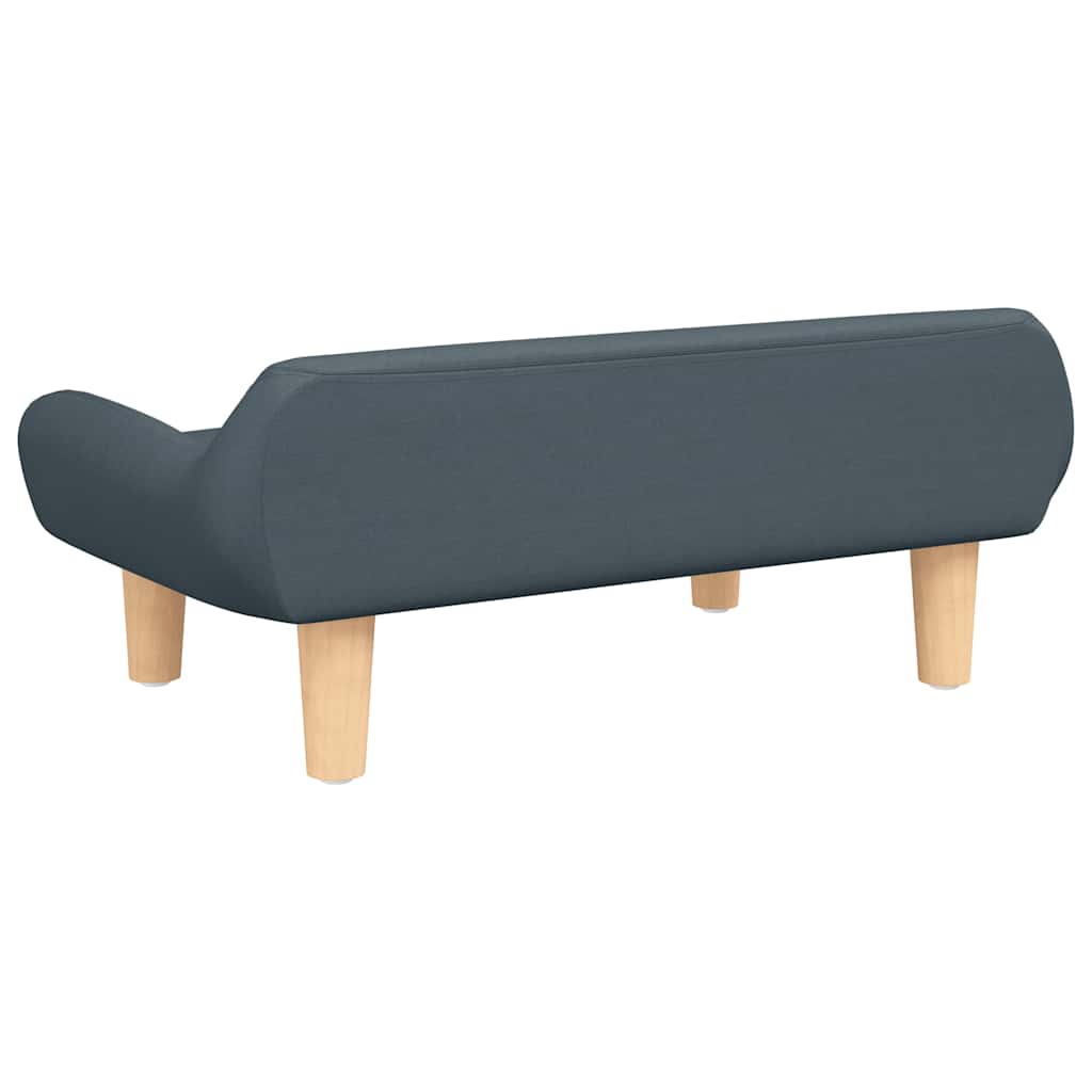 vidaXL Barnsoffa mörkgrå 70x40x24 cm tyg