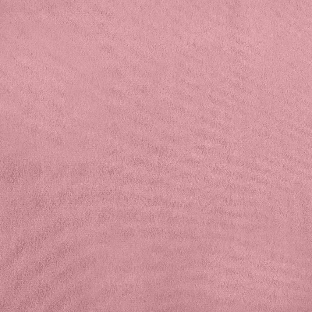 vidaXL Barnsoffa rosa 70x40x24 cm sammet