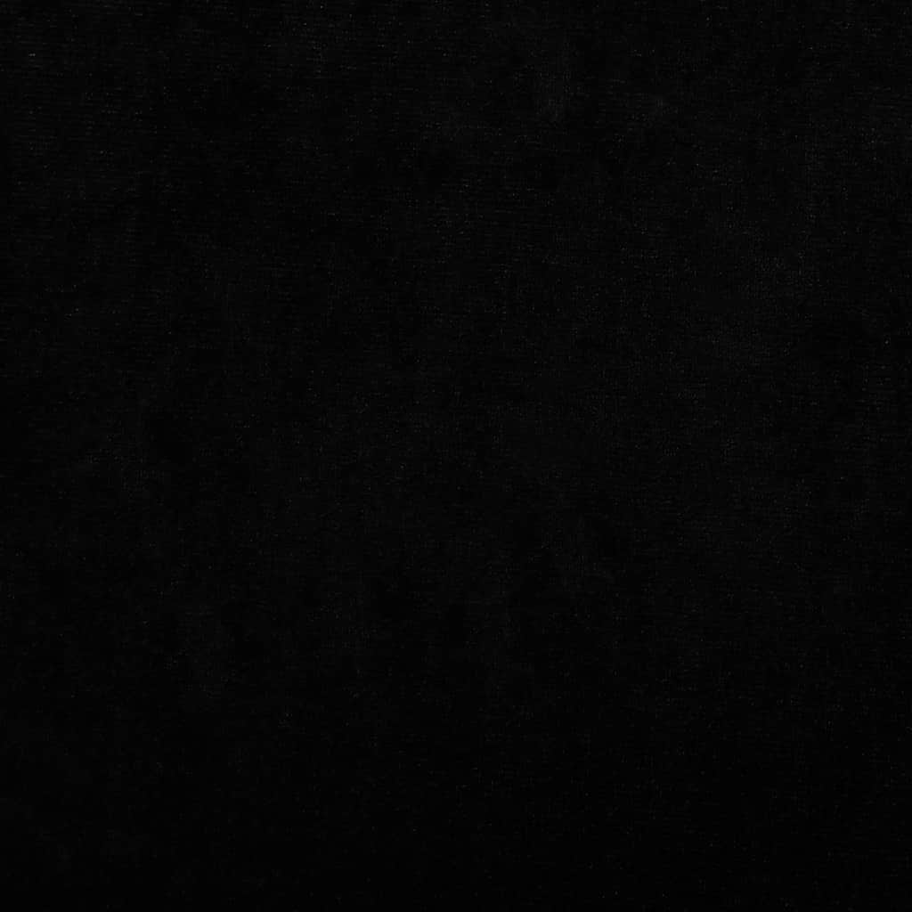 vidaXL Barnsoffa svart 70x40x24 cm sammet