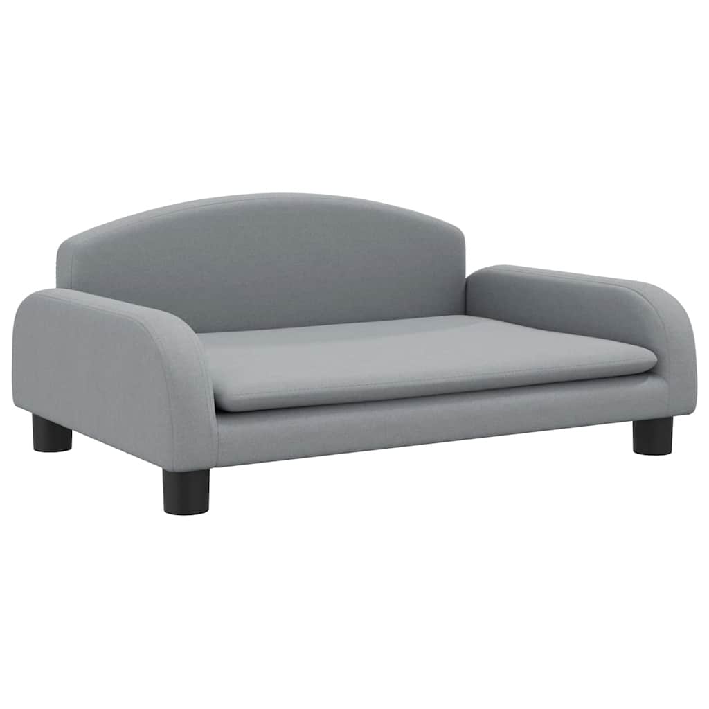 vidaXL Barnsoffa ljusgrå 70x45x30 cm tyg
