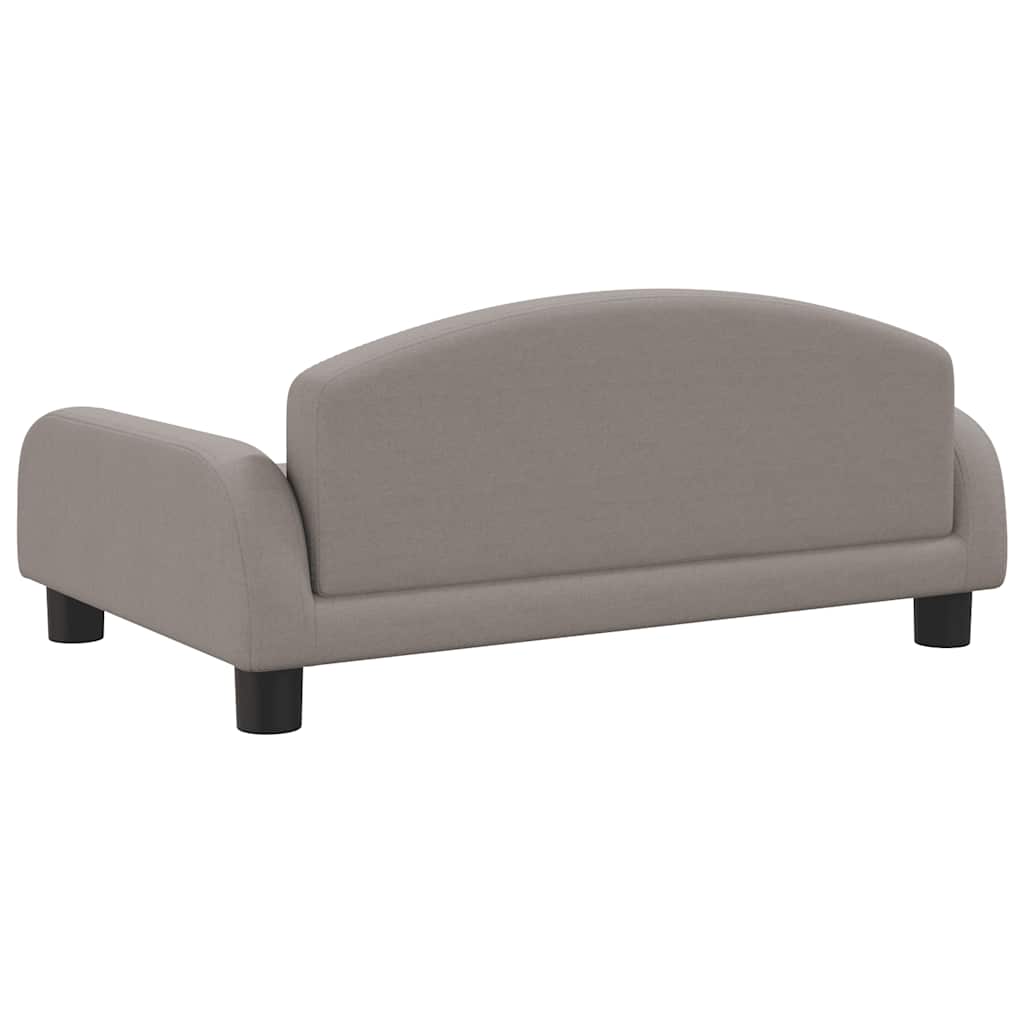 vidaXL Barnsoffa mullvadsbrun 70x45x30 cm tyg