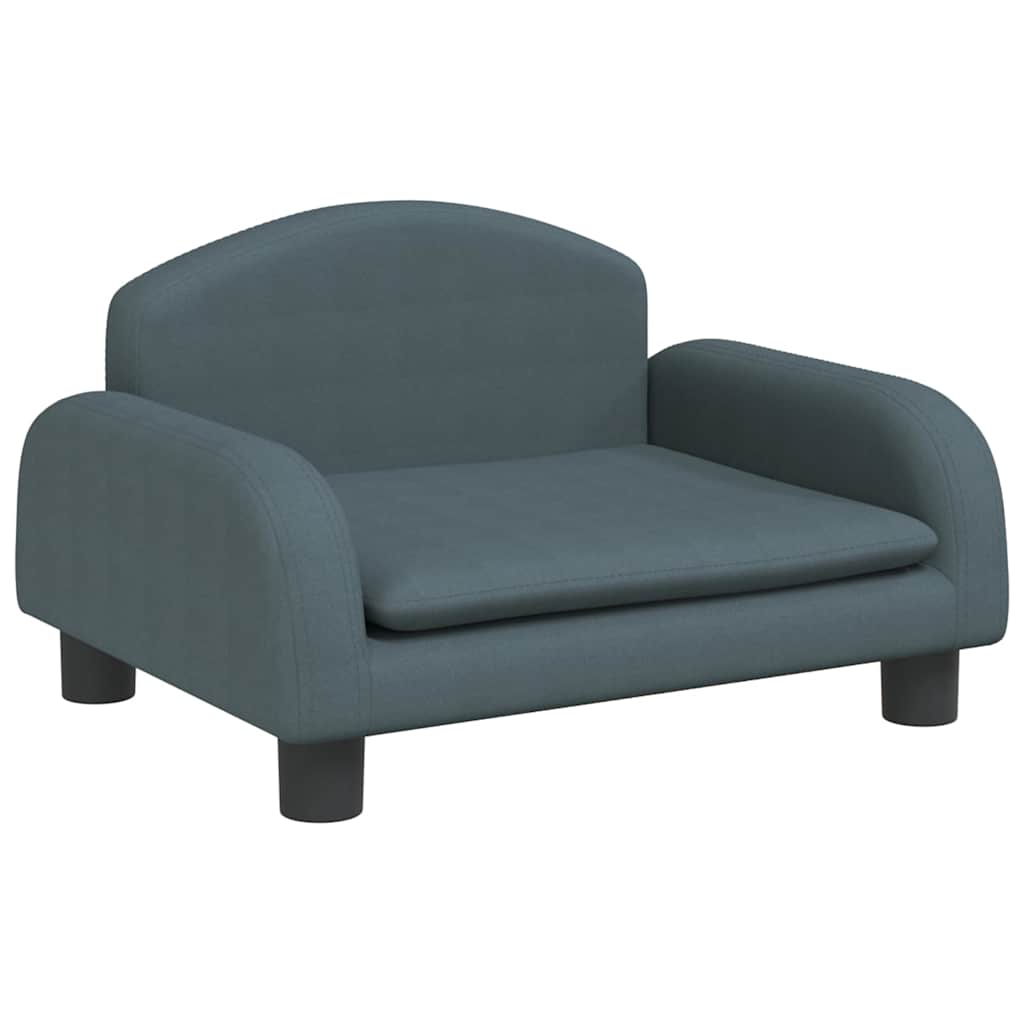 vidaXL Barnsoffa mörkgrå 50x40x30 cm tyg