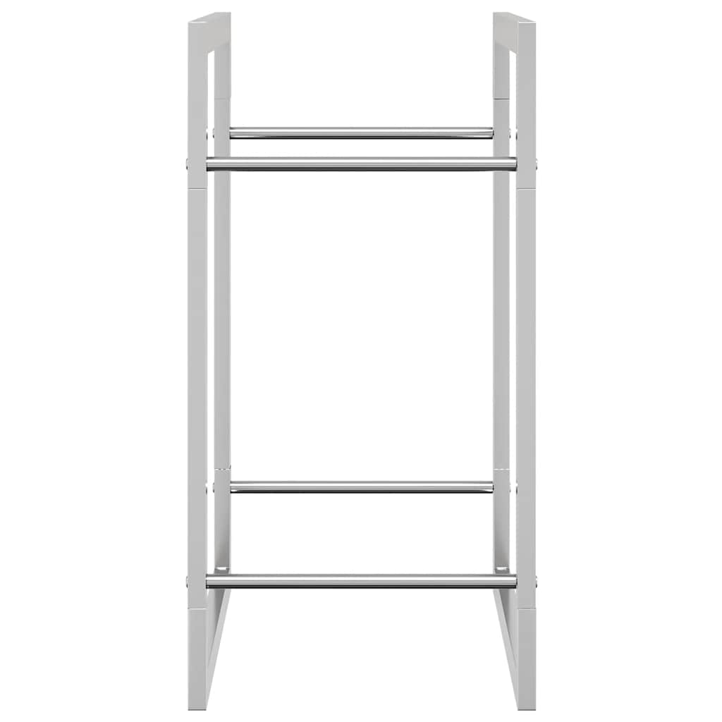 vidaXL Vedställ 50x28x56 cm rostfritt stål