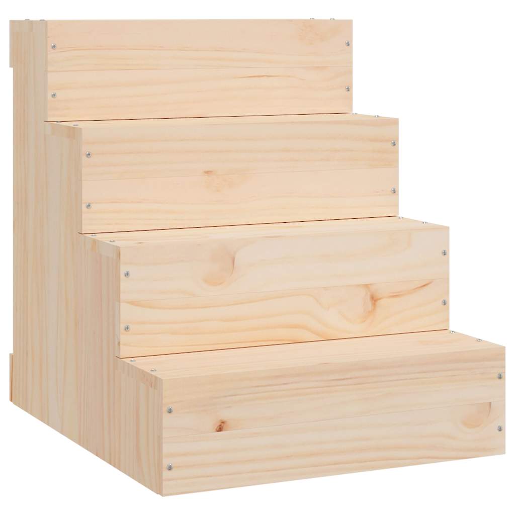 vidaXL Husdjurstrappa 40x49x47 cm massiv furu