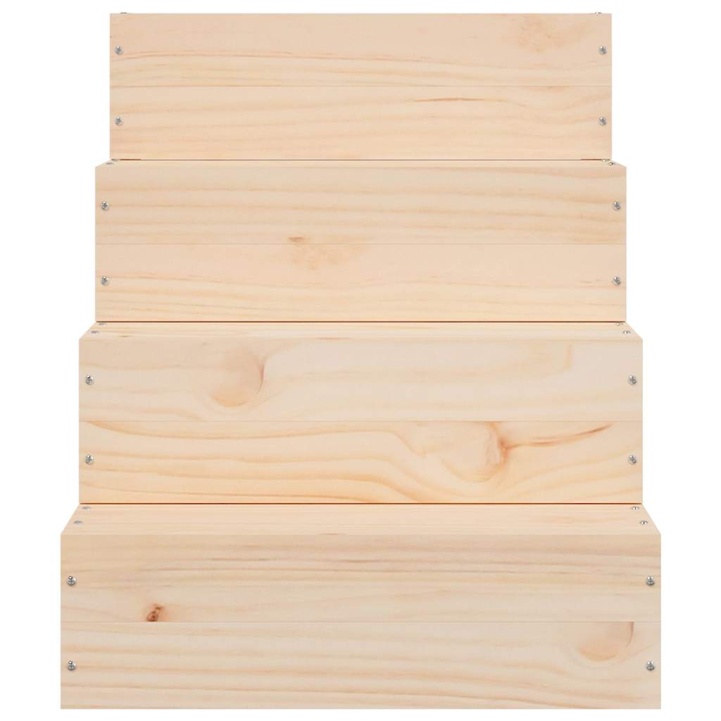 vidaXL Husdjurstrappa 40x49x47 cm massiv furu