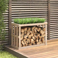vidaXL Vedställ 108x52x74 cm massiv furu