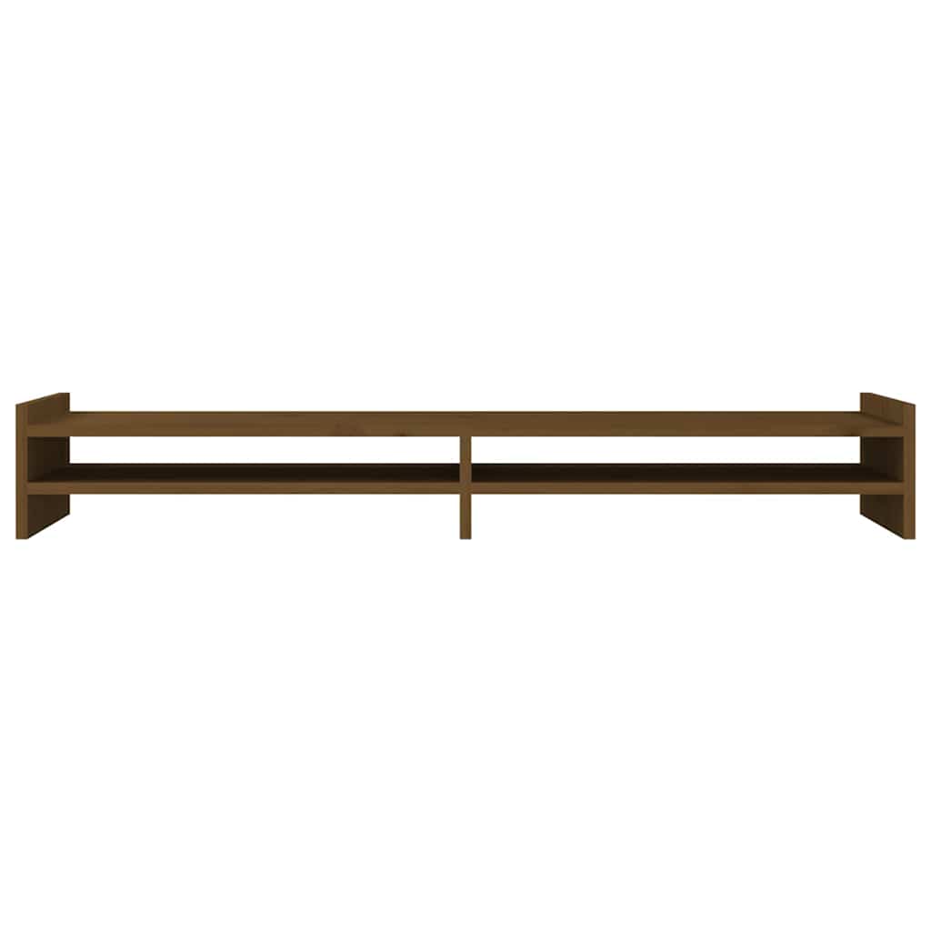 vidaXL Skärmställ honungsbrun 100x27x15 cm massiv furu