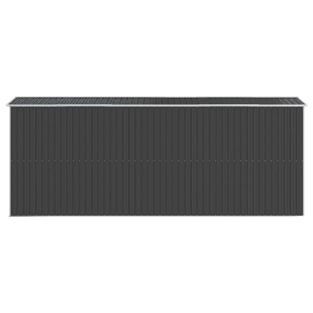 vidaXL Trädgårdsskjul antracit 192x523x223 cm galvaniserat stål