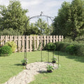 vidaXL Rosenbåge svart Ø180x255 cm stål