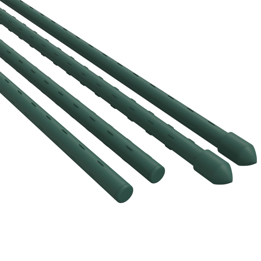 vidaXL Växtstöd 30 st grön 90 cm stål