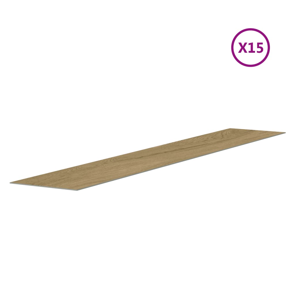 vidaXL Väggpaneler träimitation brun PVC 2,06 m²