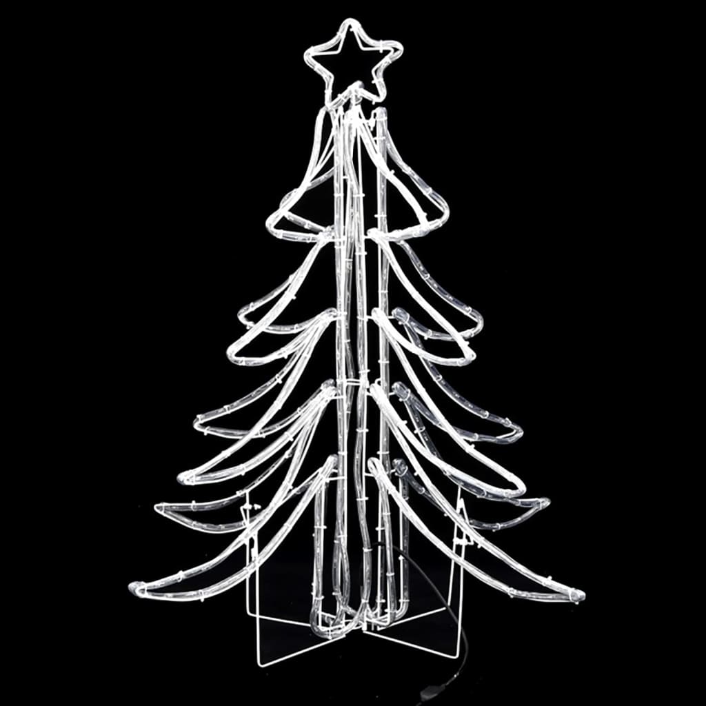 vidaXL Hopfällbar julgran 3 st ljusslinga med LED varmvit 87x87x93 cm