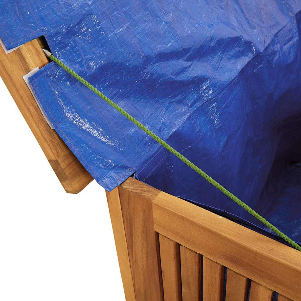 vidaXL Dynbox 75x75x58 cm massivt akaciaträ