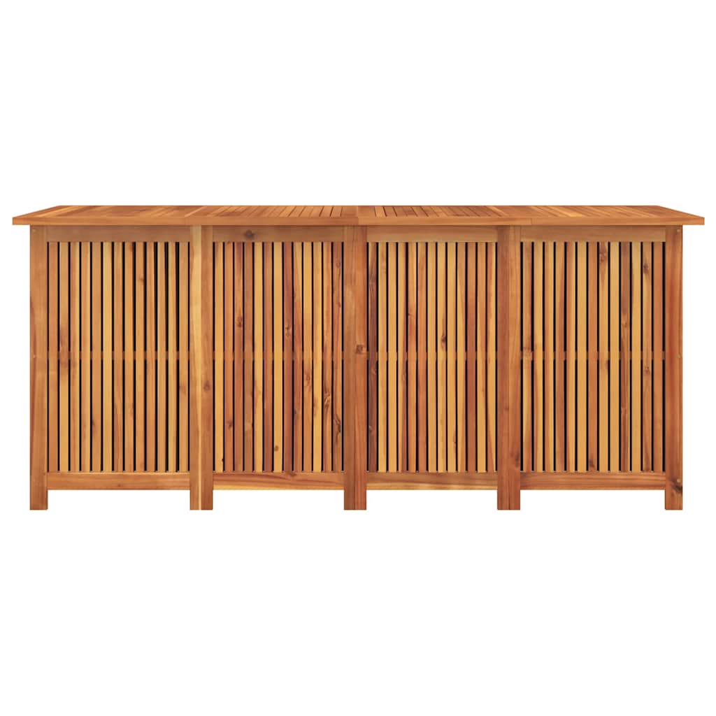 vidaXL Dynbox med hjul 200x80x75 cm massivt akaciaträ