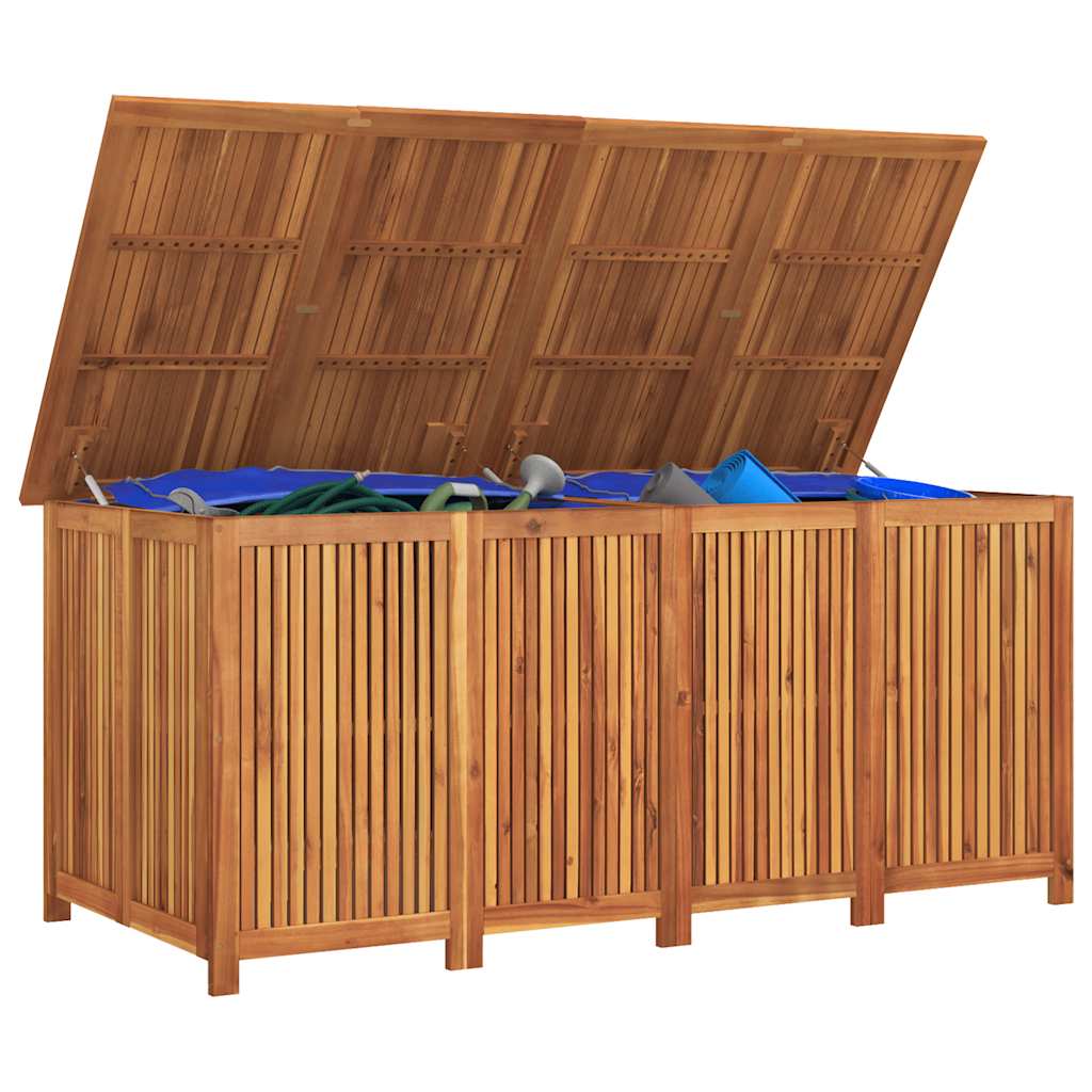 vidaXL Dynbox med hjul 200x80x75 cm massivt akaciaträ