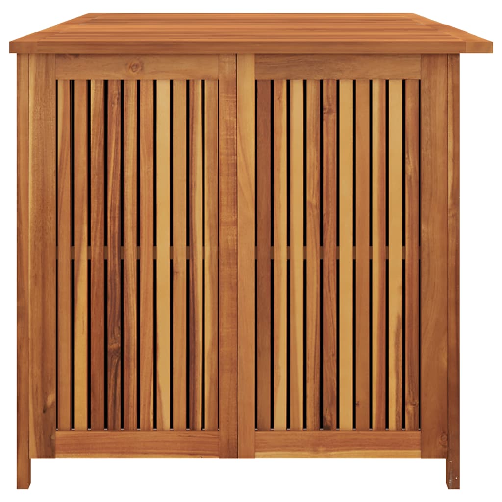 vidaXL Dynbox med hjul 200x80x75 cm massivt akaciaträ