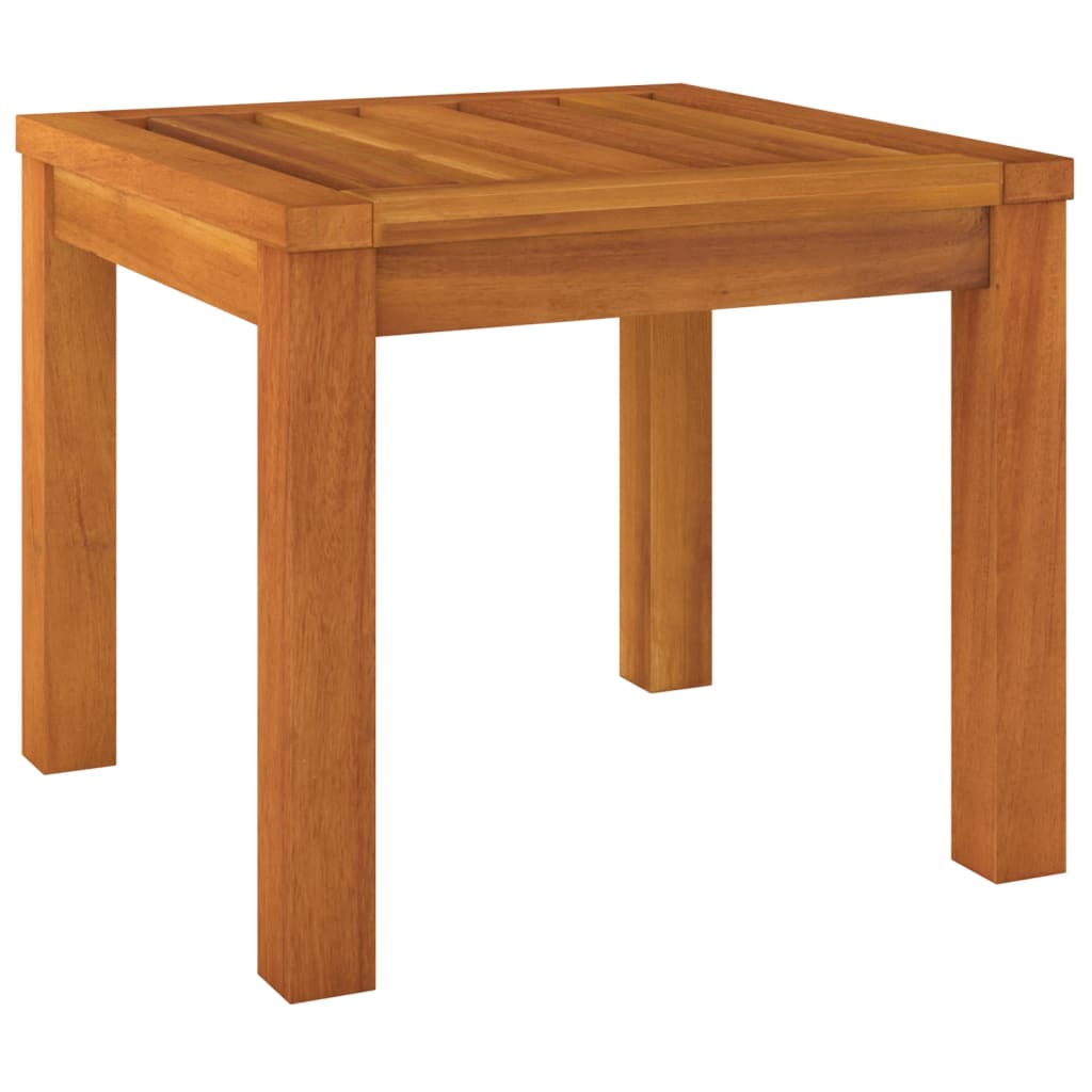 vidaXL Trädgårdspallar med dynor 2 st 40x40x34 cm massivt akaciaträ