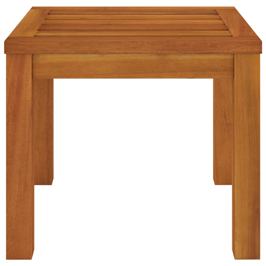 vidaXL Trädgårdspallar med dynor 2 st 40x40x34 cm massivt akaciaträ