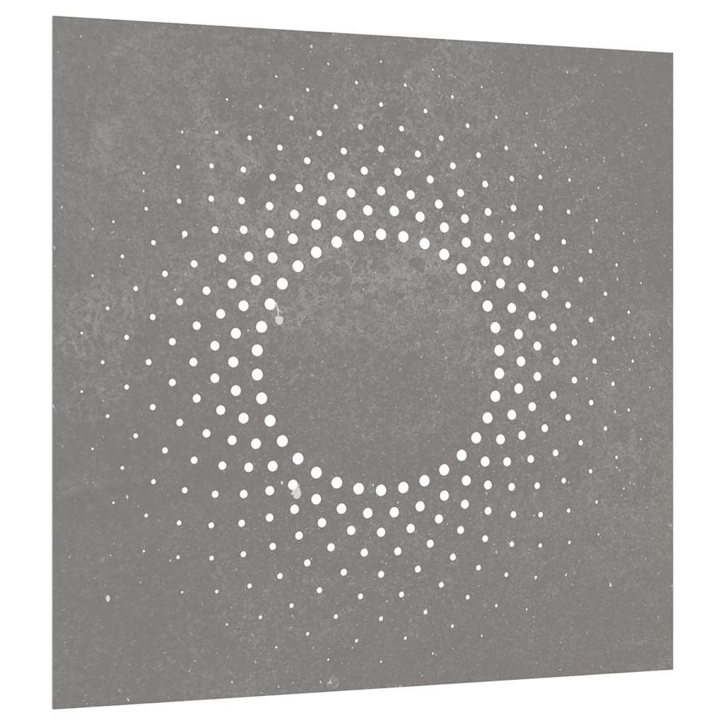 vidaXL Väggdekoration 55x55 cm rosttrögt stål soldesign